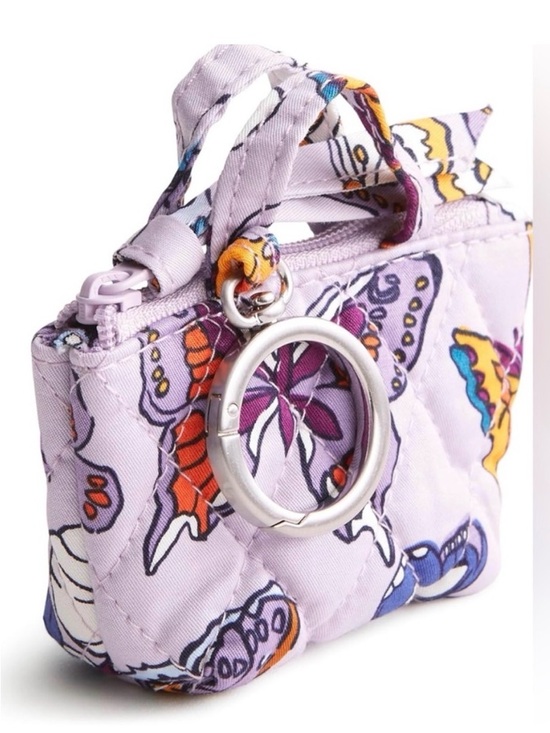 Vera Bradley Handbags - Vera Bradley Original Tote Bag Charm Key Chain for Women Lilac Wing in Flight